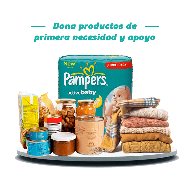 Dona productos de apoyo